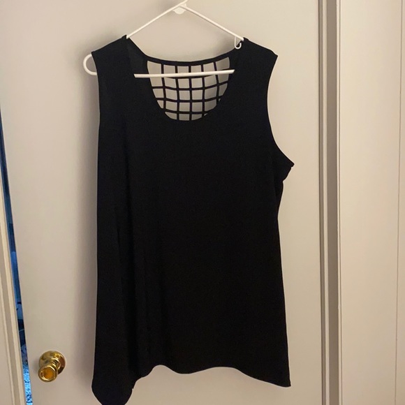 Cato Black patterned back top - Picture 1 of 3